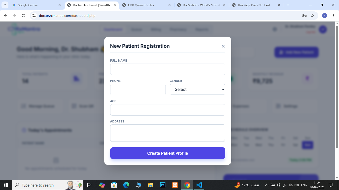 New Patient Registration